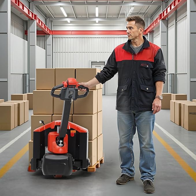 Full Electric Pallet Jack Truck 3300Lbs Capacity - Image 7