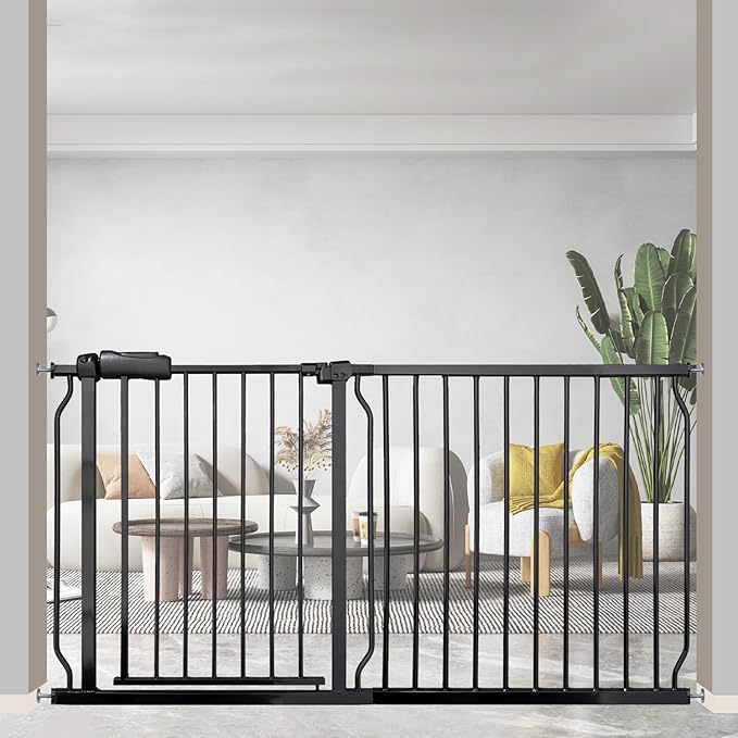 Extra Wide 57.5-62 Inch Large Baby Gates by SmartDesignBigProtection