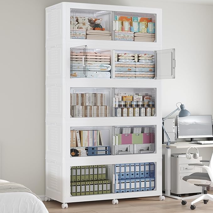 1000 QT Extra Large Stackable Storage Bins by Atrasee