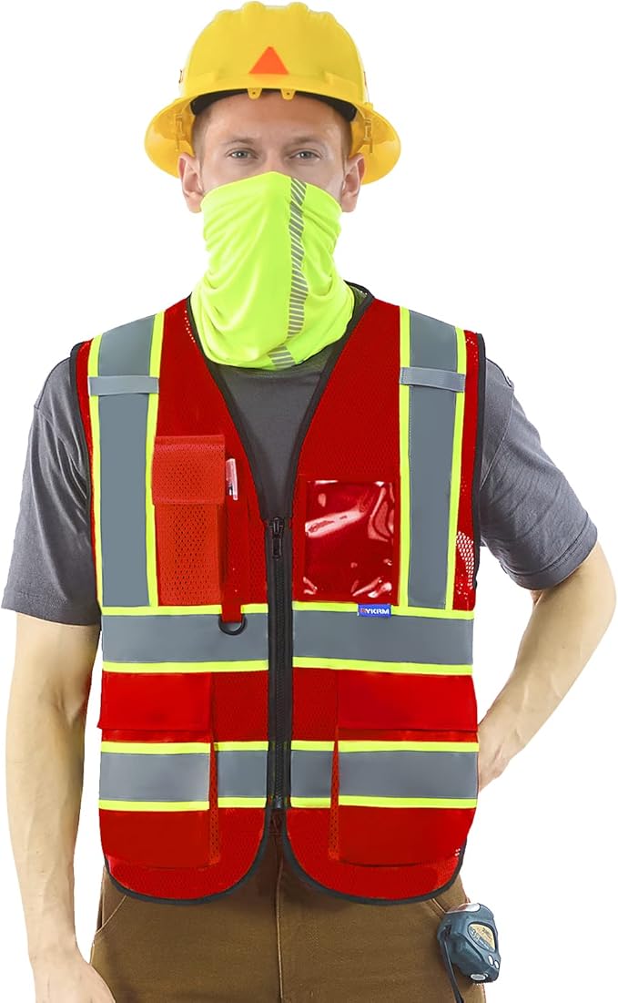 AYKRM 11 color High Vis Reflective Safety Vest by AYKRM