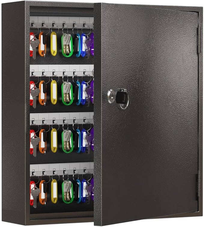 WeHere Key Lock Box for 120 Keys, Wall Mount Key Cabinet by WeHereSmartBoxLock