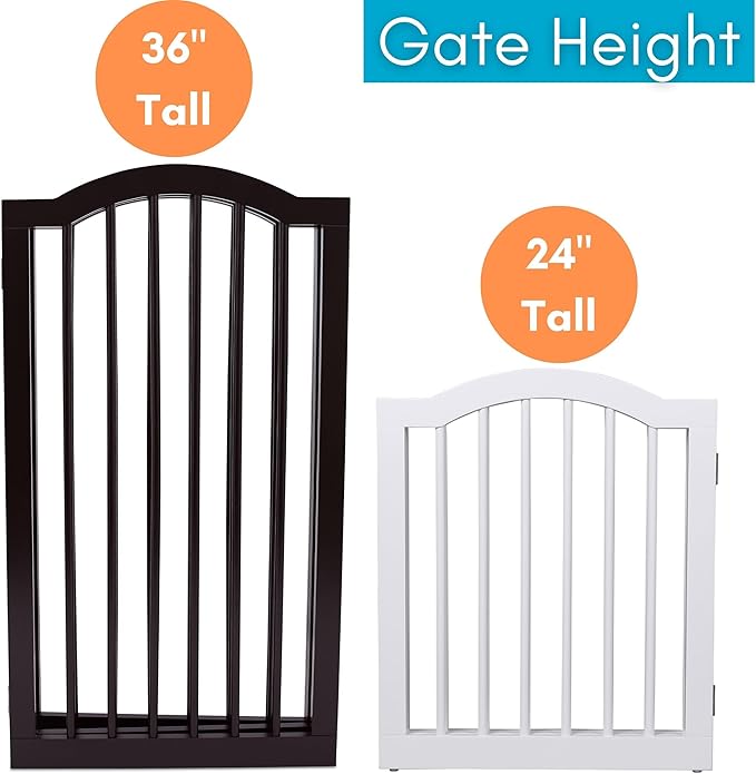 INTERNET'S BEST Arched Top Dog Gate | 4 Panel, and Porch | Portable, Extra Wide - Image 9