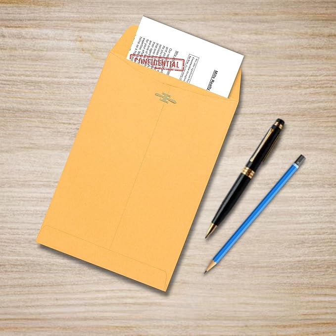 6x9 Clasp Envelopes – 100 Pack Brown Kraft Catalog Envelopes - Image 6