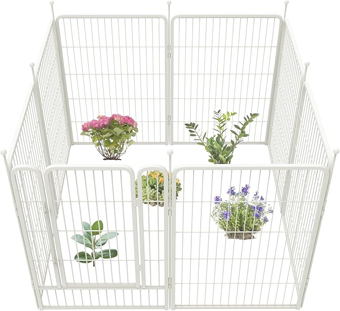 FXW Garden Fence Outdoor for The Yard – 40in x 18.2ft Heavy Duty Metal Animal by FXW