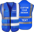 Personalized Safety Vest Custom High Vis Vest Customize Logo Safety Vest by Unknown
