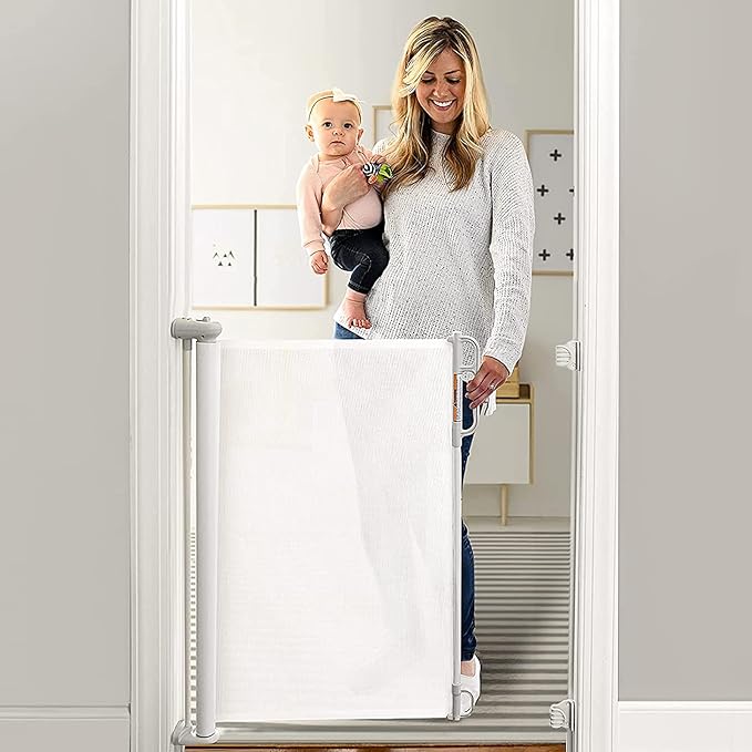 Momcozy Retractable Baby Gate, Extends up to 55" Wide, Child Safety Baby Gates by Momcozy