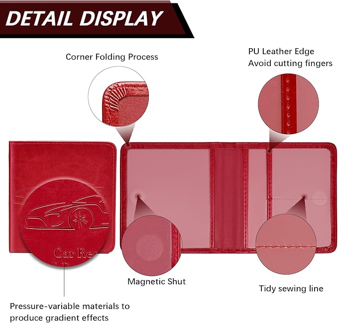 Registration and Insurance Card Holder, Vehicle Glove Box Car Organizer - Image 6