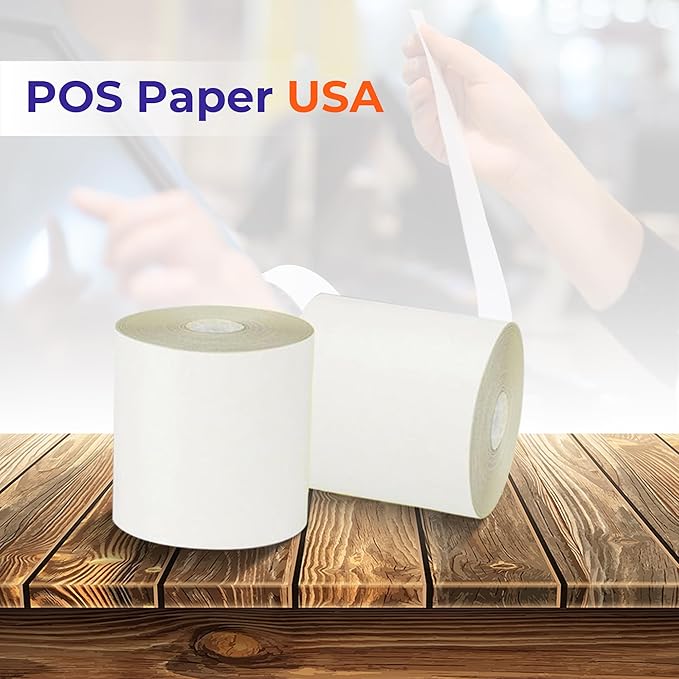 2 1/4" x 90' 2-Ply Carbonless Paper - Image 2