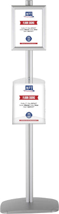 M&T Displays Free Standing Aluminum Display Stand Single Sided Document by MTDisplays
