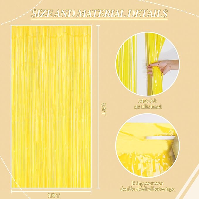 3 Pack Foil Fringe Backdrop - Image 2