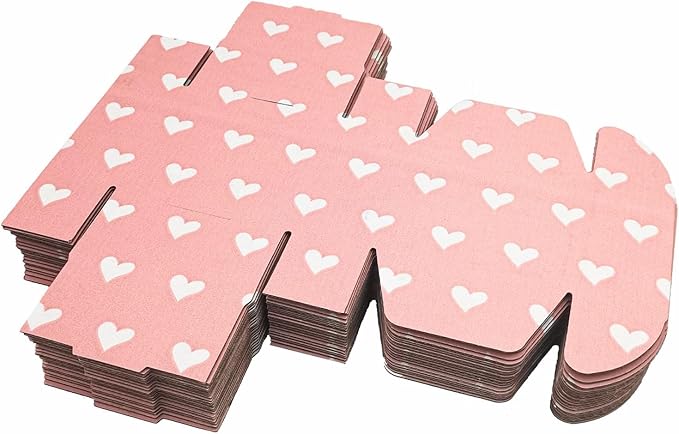 25 Pack Baby Pink Hearts Shipping Boxes - Image 6