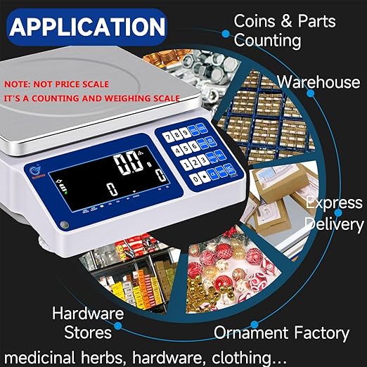 Counting Scale 15kg/33lb x 0.1g Digital Bench Scale - Image 6