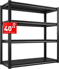 Raybee 40" W Garage Shelving, Storage Shelves 56.9" H, Metal Shelving Heavy by Raybee