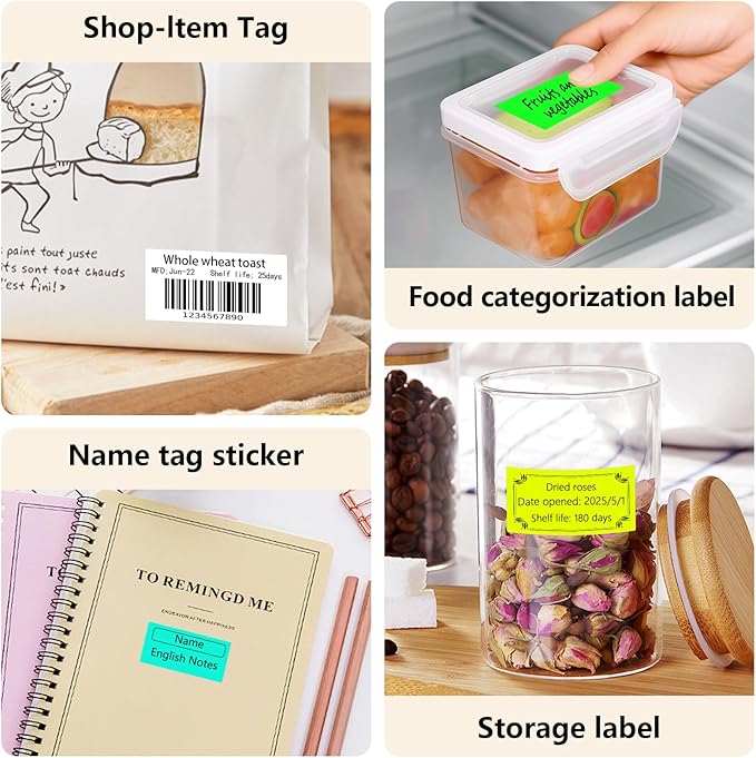 1x2 Inch Thermal Labels, Waterproof Removable Blank Stickers - Image 7