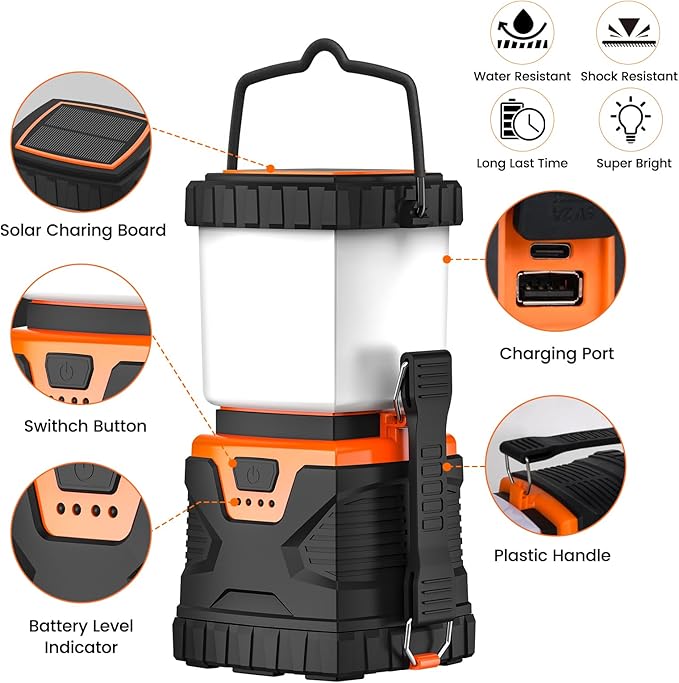 LED Camping Lantern Rechargeable, Portable - Image 4