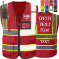 Custom Safety Vest High Visibility Customize Class 2 by YAEILOV