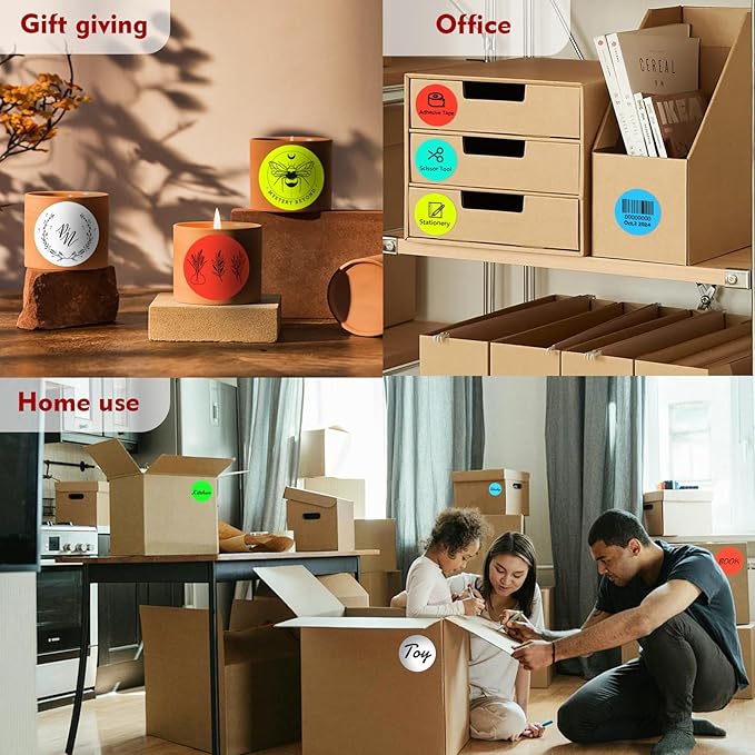 3 X 3 Inch Color Coding Dot Labels Circle Thermal Printable Waterproof 500 Pcs - Image 6