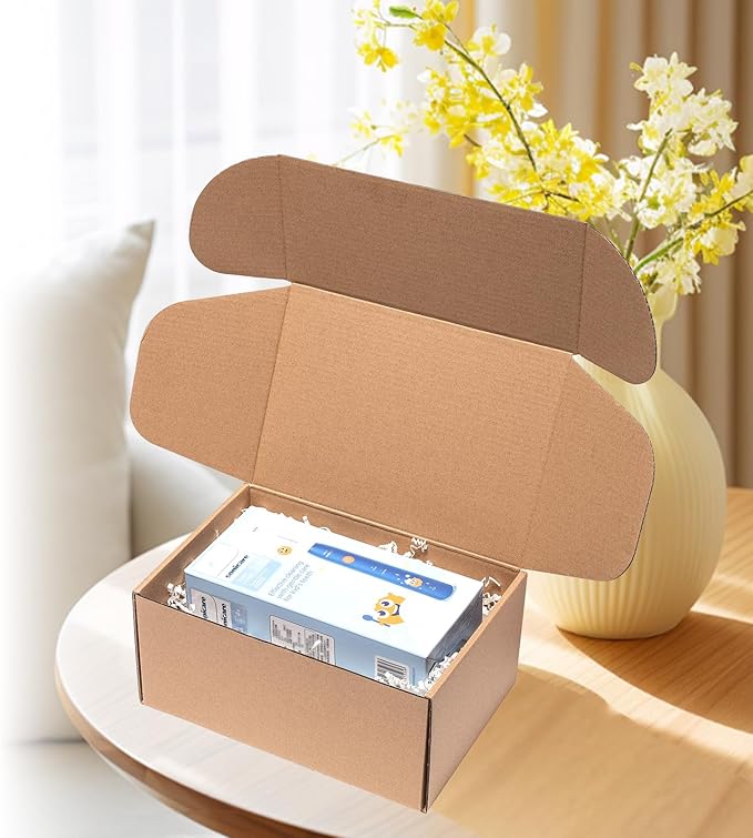 Shipping Boxes 9x6x4 inches 25 Pack Kraft Corrugated Cardboard Box Mailing - Image 5