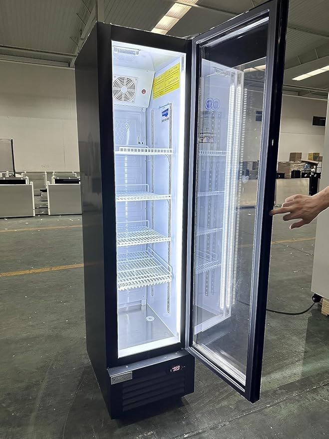 Commercial Beverage Refrigerator Display Fridge, Slim Single Glass Door - Image 9