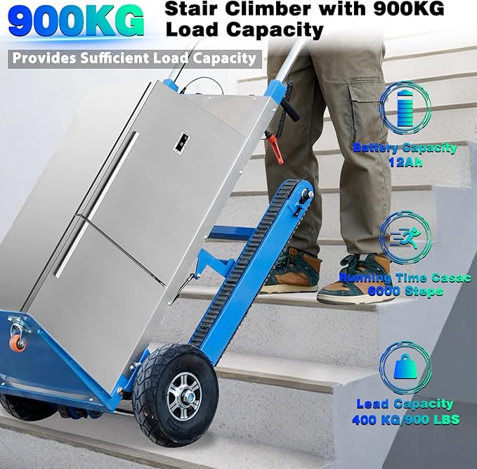 Electric Stair Climbing Dolly, 1250W Electric Stair Climbing Hand Truck - Image 2