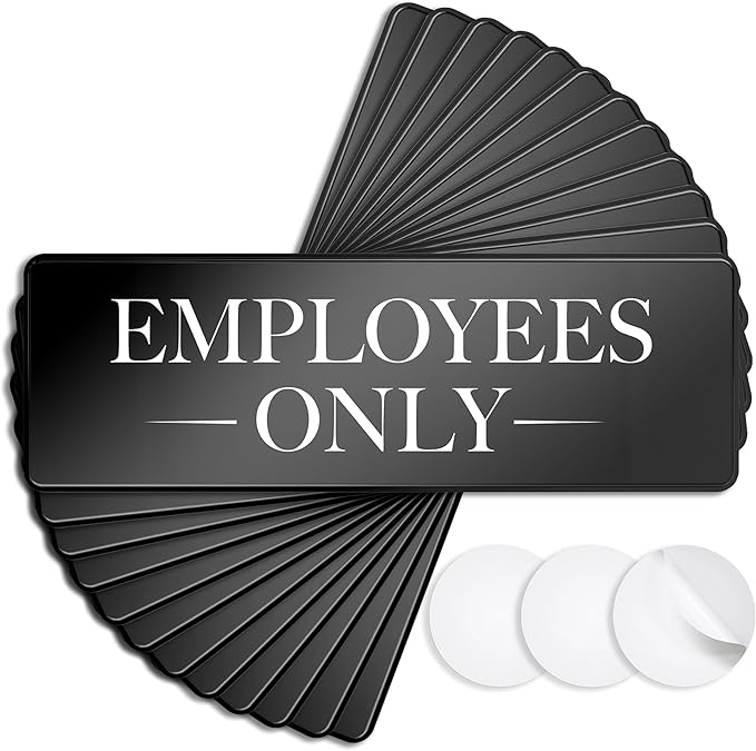 ASSURED SIGNS Employees Only Sign Kit by AssuredSigns