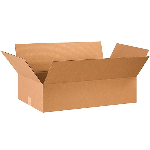 TAPE LOGIC 28x16x7 Flat Corrugated Boxes, 28L x 16W x 7H, Storage Box by TapeLogic