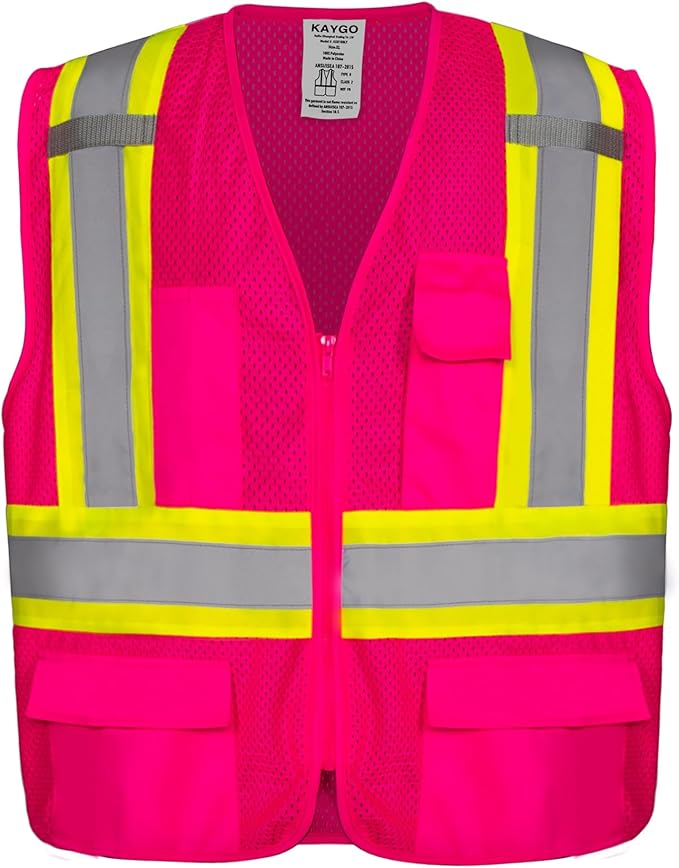 KAYGO Safety Vest with Pockets by KAYGO