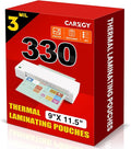 CAREGY Thermal Laminating Pouches, 330 Pack Laminating Sheets, 3 Mil, 9 x 11.5 by CAREGY