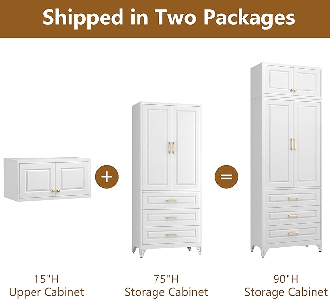 Kitchen Pantry Cabinet, Tall Storage Cabinets - Image 8