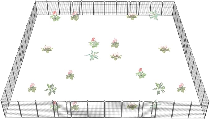 FXW Garden Fence Outdoor for The Yard – 40in x 109.4ft Heavy Duty Metal Animal by FXW