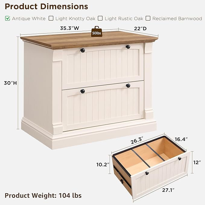 OKD Farmhouse File Cabinet - Image 2
