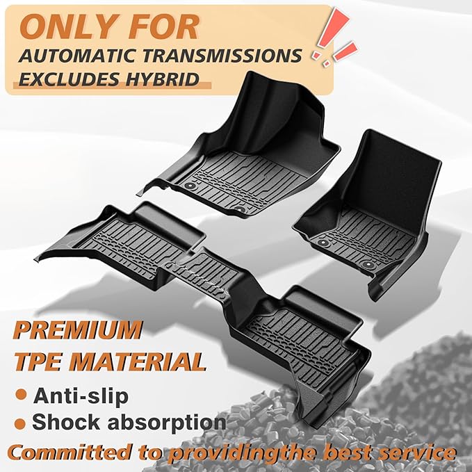 TripleAliners for Tacoma 2024 2025 Double Cab Floor Mats All Weather Floor - Image 2