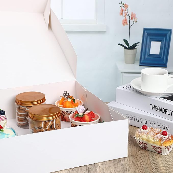 Tudomro 10 Pack 19 x 14 x 4 Inch Cake Box, Cardboard Cake Boxes, Large - Image 5
