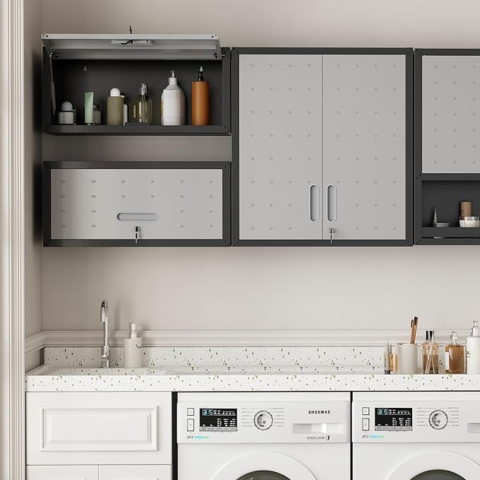 Garage Wall Cabinet Metal Storage Cabinet - Image 7