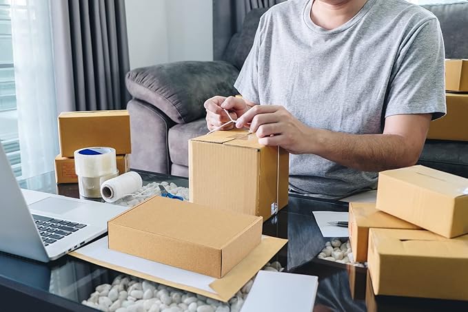 Eupako 7x5x2 Shipping Boxes Small Corrugated Cardboard Box - Image 6