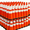 BESEA 28 Inch Orange PVC Traffic Cones by BeSea