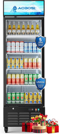 AAOBOSI Commercial Merchandiser Refrigerator, 17.09Cu.Ft Glass Door Display by AAOBOSI