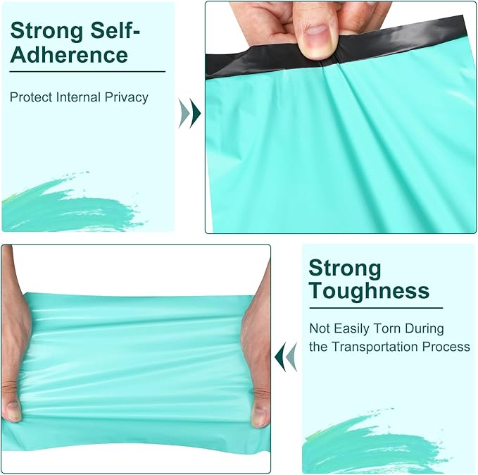 120PC Poly Mailers 6x9 Inch Teal Shipping Envelopes Bags Shipping Bags - Image 4