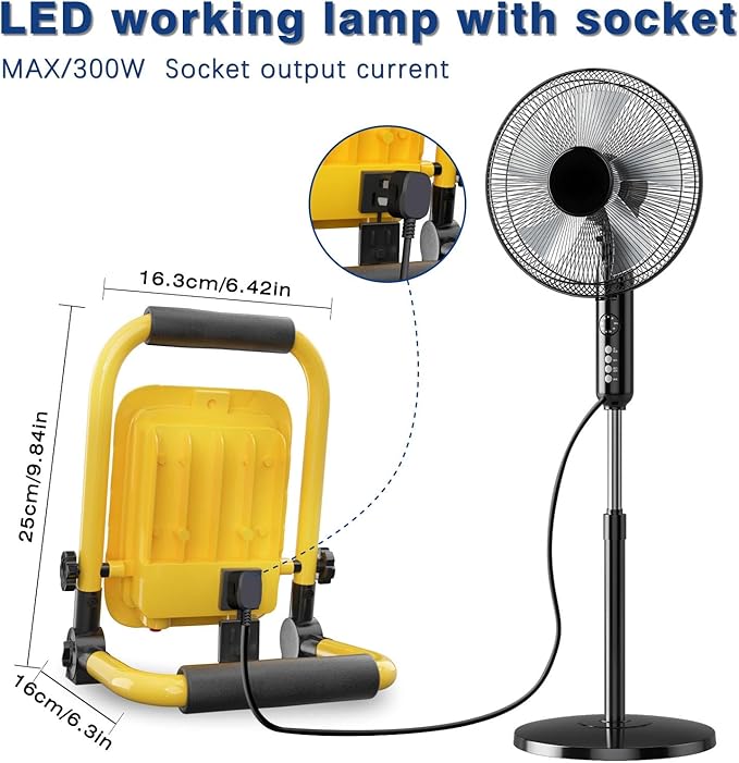 LHOTSE 5000LM LED Work Light, 30W Portable Flood Light - Image 3