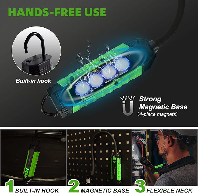 300 Lumens Rechargeable LED Work Light - Image 5