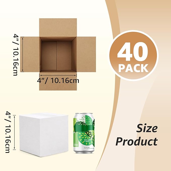 Calenzana 4x4x4 Shipping Boxes Set of 40 - Image 2