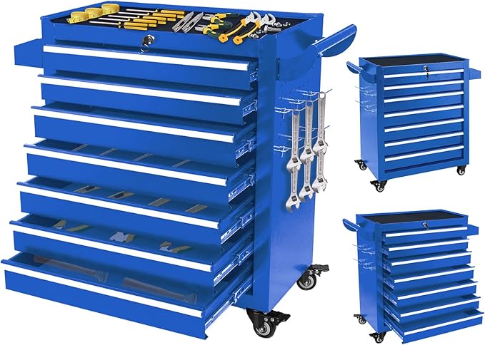 7-Drawer Tool Chest with Wheels & Drawers, Toolbox Organizer Storage by QualityReassuringExquisite