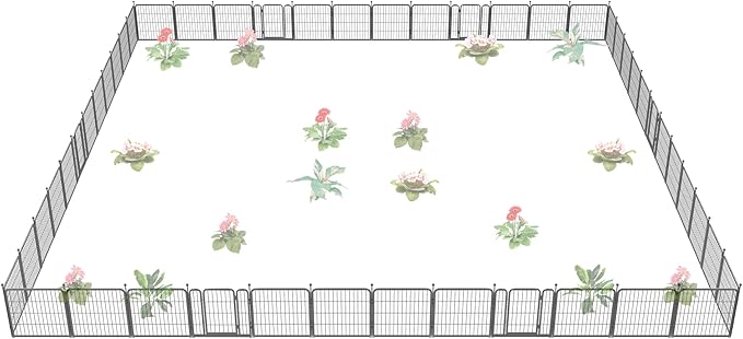 FXW Garden Fence Outdoor for The Yard – 24in x 88.8ft Heavy Duty Metal Animal by FXW