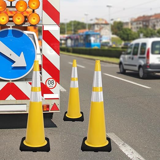 360 Pack 36" Yellow Traffic Cones - Image 5