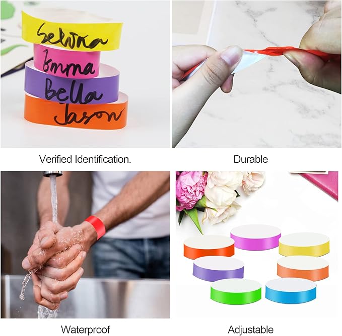 1400 Pack Neon Wristbands - Image 3