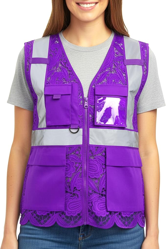 Lace-Mesh Safety Vest for Women & Men - Image 2