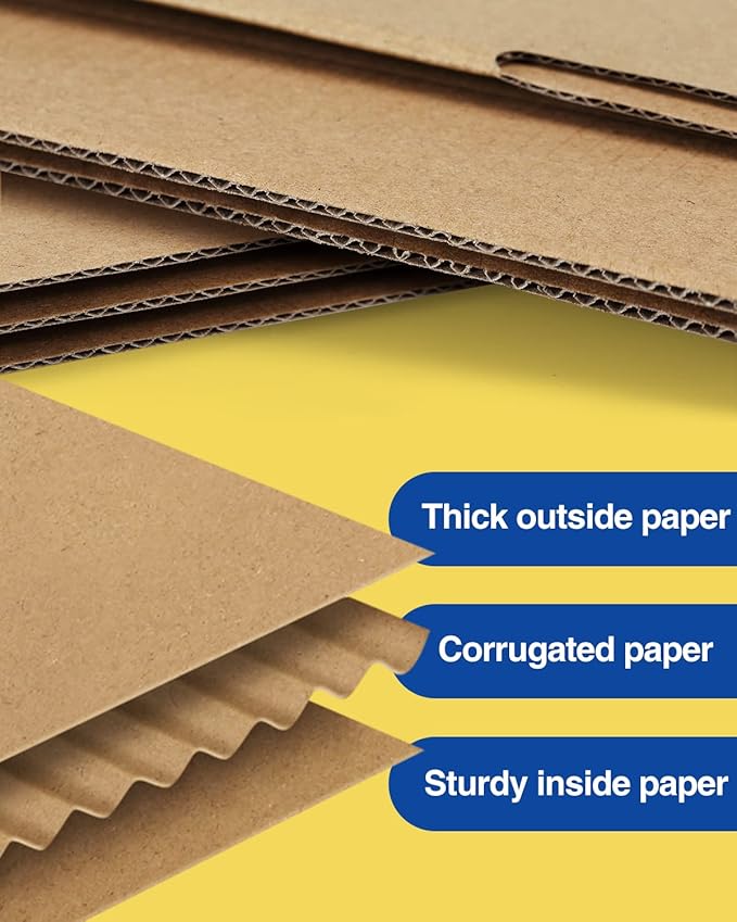 Shipping-Boxes-11x8x2 Inches: 25 Pack-Cardboard-Boxes-for-Packaging, Corrugated - Image 3