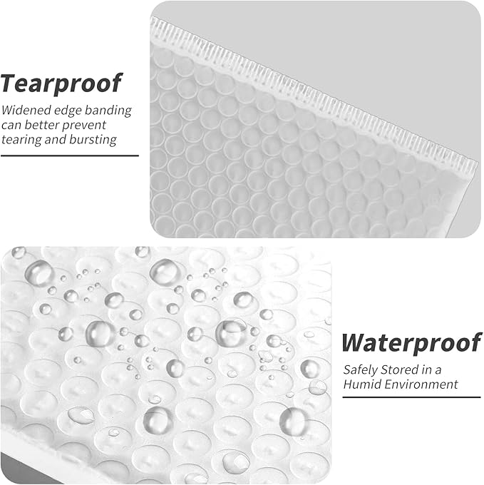 Bubble Mailers, 6x9 Waterproof Padded Envelopes - Image 3