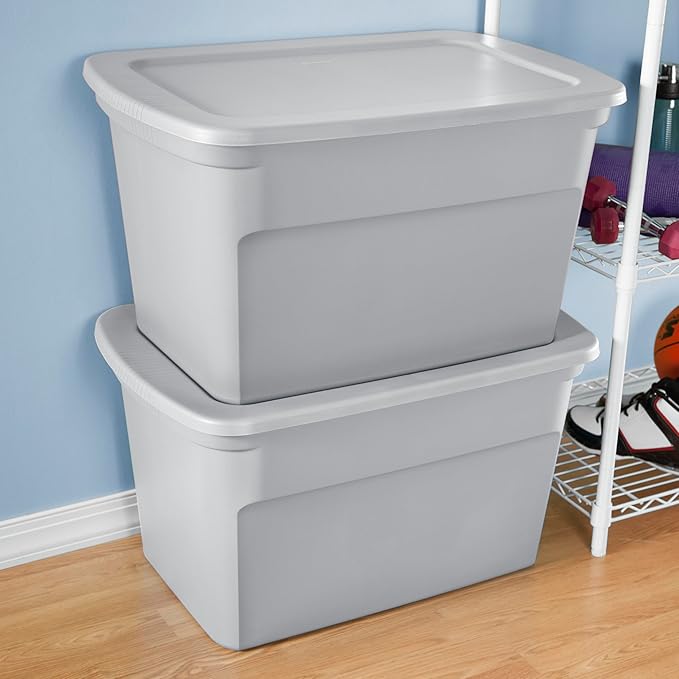 Sterilite 30 Gal Storage Tote, Stackable Bin - Image 6