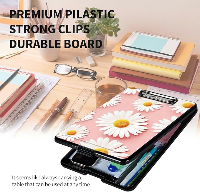 A4 Clipboards, Heavy Duty Waterproof Nursing Plastic Folder Clipboard - Image 6